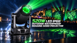 520W LED Imager Projector IP66 Outdoor Gobo Projector