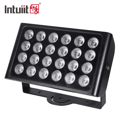 Εξωτερικό φως LED Πλημμύρας Φόβος κτιρίου 24 * 10w DMX Πλυντήριο τοίχων IP65 RGBW Χρωματική ανάμειξη Αρχιτεκτονική Τοπίο