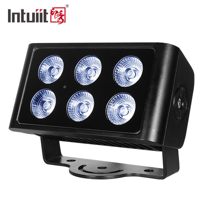 6x5W εξωτερικό αδιάβροχο φως DMX512 RGBW Φωτό LED Βίλα Αυλή Κτίριο Γέφυρα Σχέδιο Φωτισμός τοπίου Χρώμα Φωτό