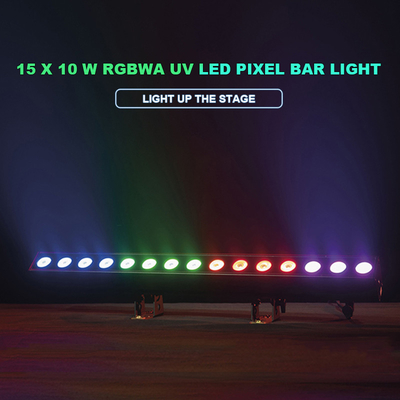 DMX Φως σκηνής Εξωτερικό Pixel Control LED Bar Light 15x10W RGBWA-UV Για Disco Wedding Park