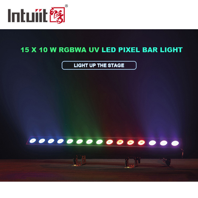 Υψηλής ισχύος 15x 10 W LED φως κτιρίου dmx 512 RGBWA LED φως τοίχου πλυντήριο IP65 dmx έλεγχο led φωτεινή μπάρα