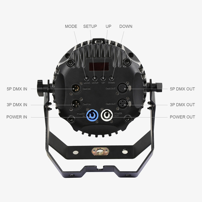 Αδιάβροχο ασύρματο DMX εξωτερικό 12x10W RGBW 6in1 IP65 LED Par Light