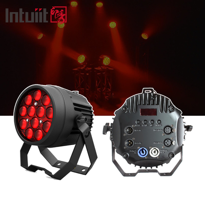 12x10W RGBW 4in1 εξωτερικό IP65 Ανερόπλεκτο βαρύ χυμένο αλουμίνιο επίπεδο Led Par Light
