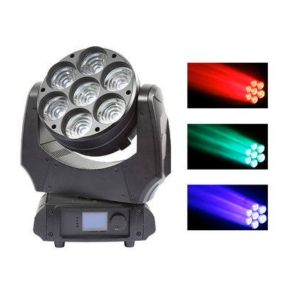 Φως κεφαλής με LED 7x40w RGBW 4in1 Sharpy Beam με Zoom Wash Φως σκηνής Φώτα DJ