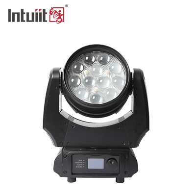 Φωτισμός Led Wash Par 4In1 12X10W Zoom Rgbw Φωτισμός Led Wash Moving Head για φωτισμό σκηνής Dj Disco