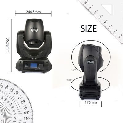 LED 50w Gobo κινούμενο κεφάλι Spot φως Φως σκηνής για το κλαμπ DJ σκηνικό φωτισμό πάρτι ντίσκο γάμο εκδήλωση