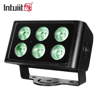 Αδιάβροχο RGBW LED φωτισμό πλημμύρας RGBW 4in1 City Color Light 6 * 5w εξωτερικό LED τοίχο πλυντήριο σκηνικά φώτα