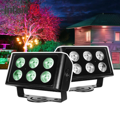 6x5W IP65 Αδιάβροχο RGBW 4IN1 Εξωτερικό Φως Πλημμύρας DM512