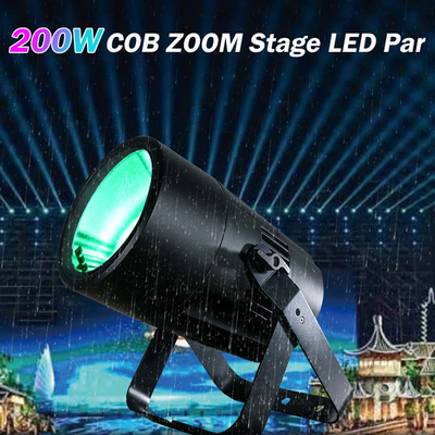 IP65 DMX Led Cob 200w Par φωτισμός εξωτερικά χριστουγεννιάτικα φώτα RGBW