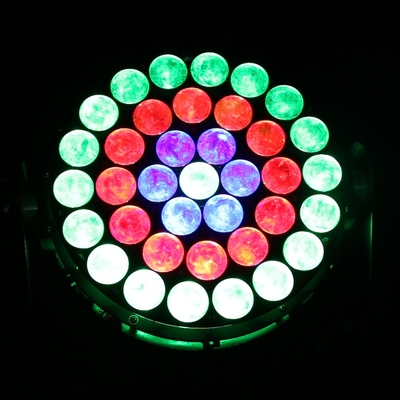 37x10W RGBW 4in1 Led Wash Stage Lighting DMX Επαγγελματικά φώτα DJ 370W Zoom Κινήματα κεφαλής φως για πάρτι