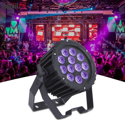 Επαγγελματικό 12pcs 4in1 12x3W LED Outdoor Par Can Light Φωτισμός σκηνής RGBW Αλουμινίου DJ Wash Par Nightclub Light