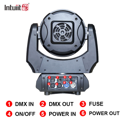 19x15w Rgbw 4in1 Led Moving Head Zoom Wash Stage Lighting Beam Led Moving Head Light Οδηγούμενος κινητός φωτισμός κεφαλής