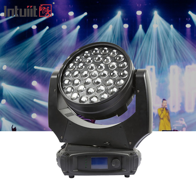 Λεωφορείο λουστράκι 37pcs 10w rgbw zoom 37x10 λεωφορείο λουστράκι κινητής κεφαλής ζουμ λουστράκι κινητής κεφαλής φωτισμός σκηνής DJ ντίσκο