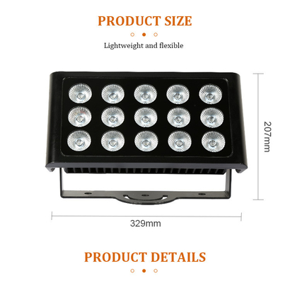 Εξωτερικό 80W RGBW LED Φως Πλημμύρας DMX Πλυντήριο τοίχων για το κτίριο Αρχιτεκτονική Πρόσοψη Τοπίο Πάρκο Πόλη Φωτισμός Κήπος Φιλικό