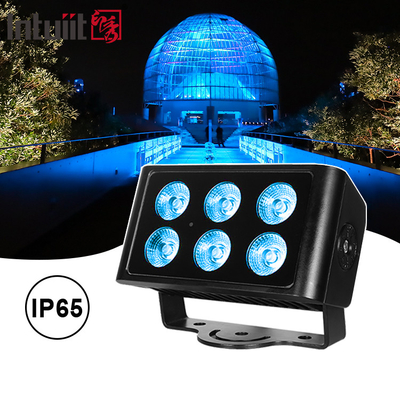 6x5W 4in1 RGBW LED DMX Φώτα πλύσης τοίχων IP65 εξωτερικό LED χρωματικό φως πόλης Φως σκηνικής παραστάσεις DJ Party Light