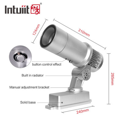 Εξωτερικό 60W Custom Logo Gobo Image Projector IP65 Εξωτερικό περιστρεφόμενο LED διαφημιστικό προβολέα φως