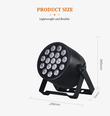 18pcs*20w Led Par Can Light με μεταβλητό Rgbwa+Uv 6In1 για θεματικό πάρκο DJ Bar Stage