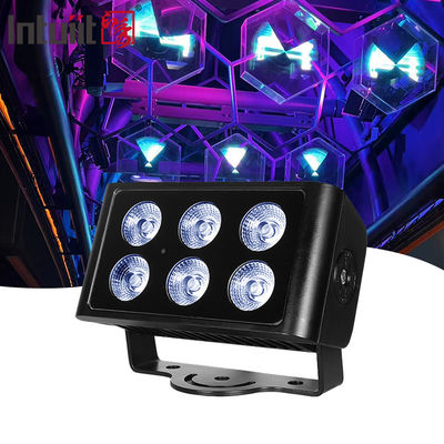 6x5W εξωτερικό αδιάβροχο φως DMX512 RGBW Φωτό LED Βίλα Αυλή Κτίριο Γέφυρα Σχέδιο Φωτισμός τοπίου Χρώμα Φωτό