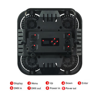 Ακάλυπτα Ανερόστεγα 4 Μάτια Φως Ακάλυπτα 4x90w Dmx512 LED Φως Ακάλυπτα Κοινού