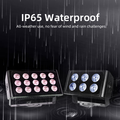 15x5W RGBW 4-in-1 IP65 εξωτερικό LED φωτιστικό φωτισμού DMX512 Αδιάβροχη ευρεία δέσμη για κήπο, σκηνή & φωτισμό κτιρίων