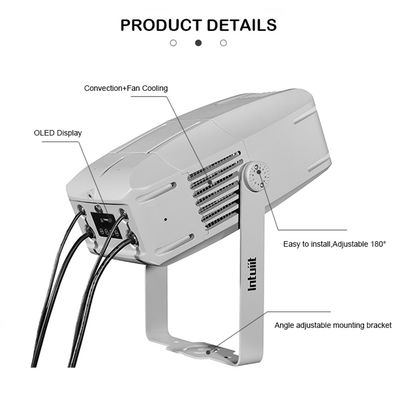 100W εξωτερικό υδροφραγικό LED προβολέα νεροκύματα μπλε δυναμικό κύμα σκηνικό αποτέλεσμα Gobo Φως προβολής φώτα