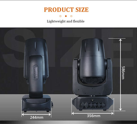Αδιάβροχο εξωτερικού χώρου IP66 200W DMX LED Beam Moving Head Light με εφέ μοτίβων για DJ Disco Stage Show