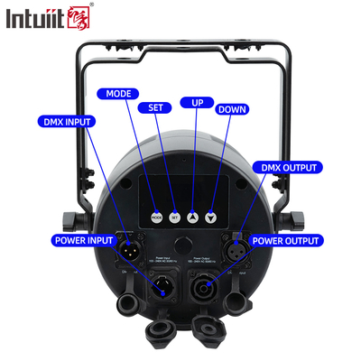 18x20 Αδιάβροχο DMX Led Par Can RGBWA UV για Υπαίθριο Θέατρο, Γάμο, Συναυλία, Εκδηλώσεις