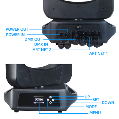 IP66 Beam 200w Dmx512 Led Beam Moving Head Stage Lighting για εκδήλωση DJ νυχτερινών κέντρων