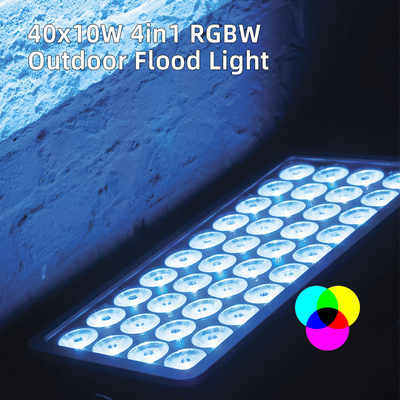 IP65 40x10W RGBW LED Φωτιστικό Σκηνής Πόλης Εξωτερικού Χώρου Προβολής Κτιρίων Φωτισμός Αρχιτεκτονικής