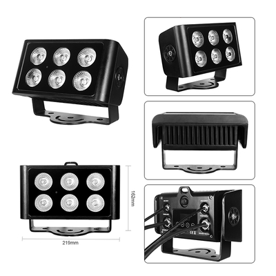 6x5W RGB RGBW Εξωτερικό φως LED πλυντηρίου τοίχων Φως IP65 Φωτοφωτοφωτοφωτοφωτο