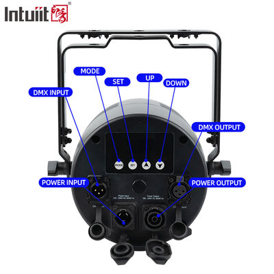 IP65 Waterproof Aluminum LED Par Light 7x20W RGBWA UV 6in1 DMX512 Professional Stage Uplight for Outdoor Event Wedding Show