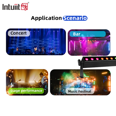 IP20 24x2W RGBW 4σε1 Μπαταρίας Smart Sound-Active Control LED Wall Washer Bar Light