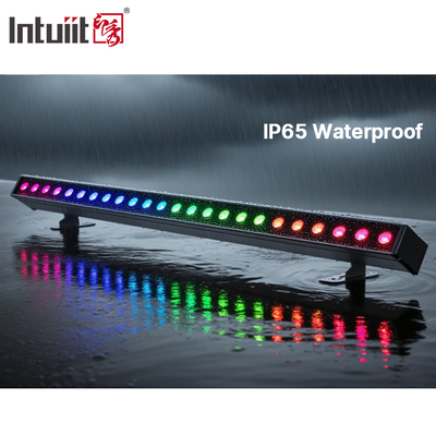 Δύναμη μπαταρίας 24x2W DMX512 LED πλυντήριο τοίχων IP65 Αδιάβροχο με αποτελέσματα RGBW για εμπορικό εξωτερικό φωτισμό