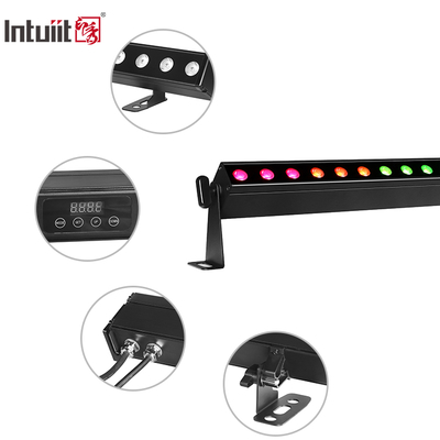 Δύναμη μπαταρίας 24x2W DMX512 LED πλυντήριο τοίχων IP65 Αδιάβροχο με αποτελέσματα RGBW για εμπορικό εξωτερικό φωτισμό