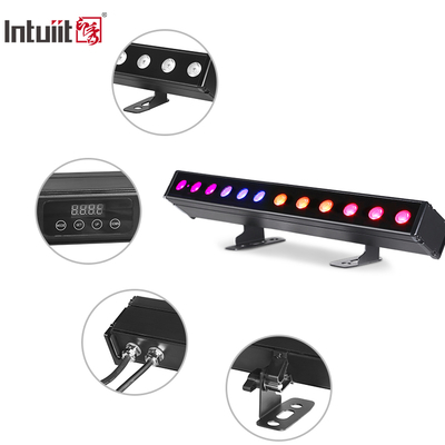 IP65 Ηλεκτρική μπαταρία Led Wall Washer 12pcsx2W Rgbw 4in1 Led bar Light για εξωτερικούς χώρους