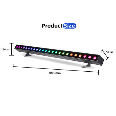 Εξωτερικό κτίριο Led Wall Washer Light IP65 24*2w Αδιάβροχο RGBW Wall Washer Bar DJ Led Pixel bar Φως σκηνικής