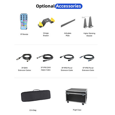 IP65 RGB 24*2W 1M LED Wall Washer Sound Control DMX RGBW Lighting Bar for Wedding Party with Remote Controller