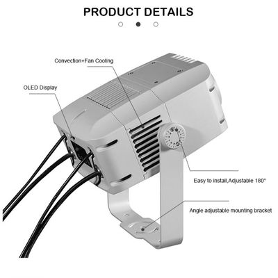 Φως προβολής 100W Logo Gobo Projector Light IP65 εξωτερική προβολή DMX512 Custom Pattern για διαφήμιση, κτίριο & εκδηλώσεις