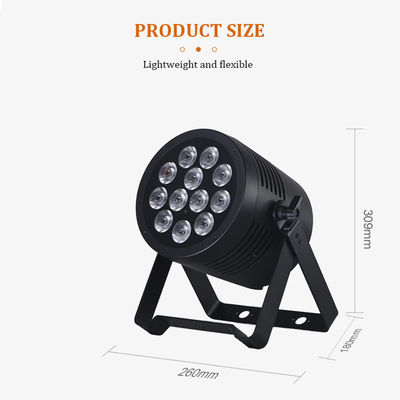 Επαγγελματικό IP65 Αδιάβροχο LED Par Light 12x20W RGBWA+UV 6in1 DMX512 Φως πλύσης σκηνής για εκδήλωση γάμου σε εξωτερικό χώρο