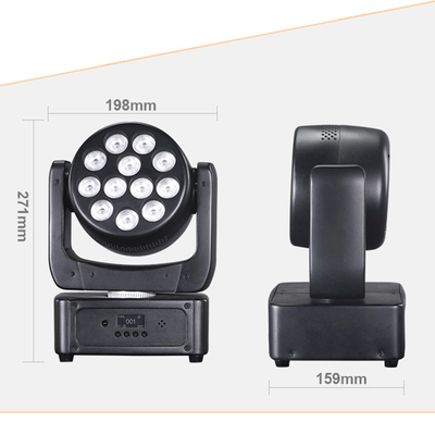 Φώτα Κινούμενης Κεφαλής 12*8W LED Φώτα Σκηνής RGBW DJ Φωτισμός DMX 512 Ενεργοποίηση Ήχου για Εκδηλώσεις, Πάρτι, Γάμους, Εκκλησία, Ζωντανή Μουσική