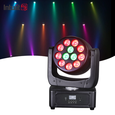 Φώτα Κινούμενης Κεφαλής 12*8W LED Φώτα Σκηνής RGBW DJ Φωτισμός DMX 512 Ενεργοποίηση Ήχου για Εκδηλώσεις, Πάρτι, Γάμους, Εκκλησία, Ζωντανή Μουσική