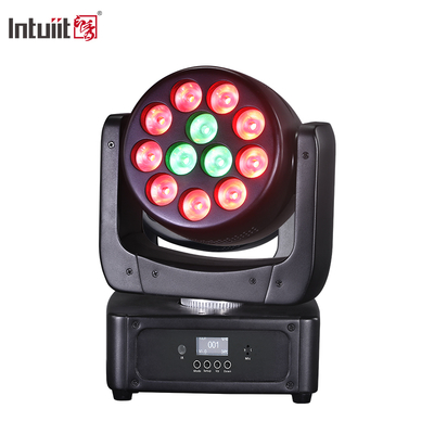 Εξοπλισμός φωτισμού σκηνής εκδηλώσεων DMX Beam RGBW 12x8w Led Wash Moving Head Light