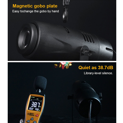 Προβολέας Gobo LED 40W Custom Στατική ή Δυναμική Εικόνα για Διαφήμιση