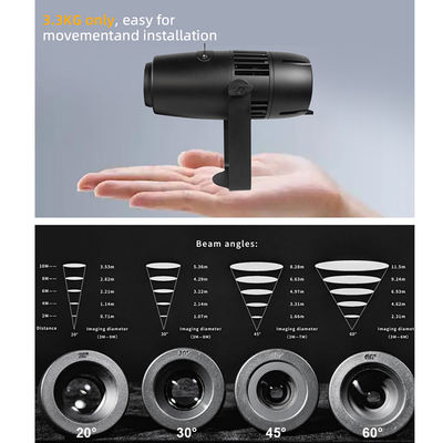 Outdoor 60W IP65 Waterproof LED Logo Projector Aluminum Gobo Projectors Outdoor Advertising Projection