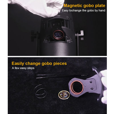 IP65 Αδιάβροχο Custom LED Logo Gobo Projector για εξωτερική χριστουγεννιάτικη διακοσμητική προβολή δαπέδου γάμου