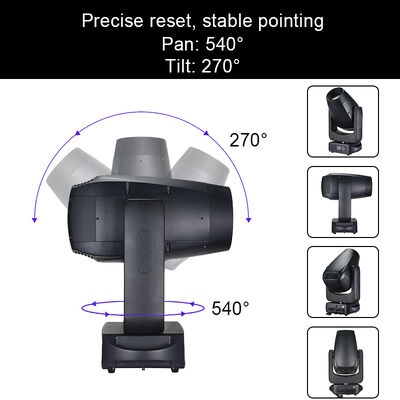 Εξωτερική δέσμη LED 280W Spot Wash Moving Head Light CMY Linear Mixing Stage Effect Lighting for Theme Park Event Wedding Show