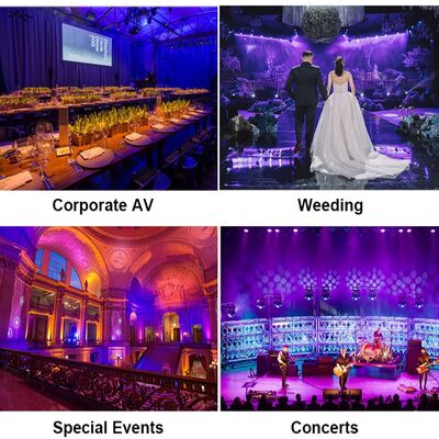 LED 7/12/18X20W Rgbwa Uv 6In1 Αδιάβροχο DMX 512 Led Par Light για εξωτερικά έργα