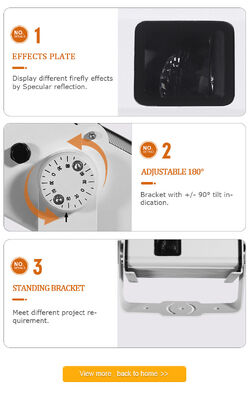 Φωτάκια Πυγολαμπίδας Προβολέας Αστέρων Laser Χριστουγέννων RGB Αλλαγή Χρώματος 13W για Δέντρο Οροφή Κήπο Γκαζόν Αυλή Εξωτερική Εσωτερική Χρήση