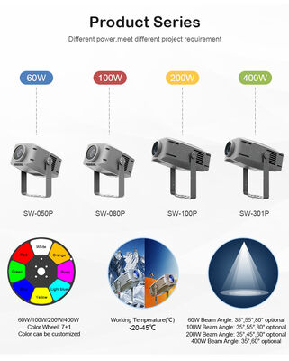 Επαγγελματικός φωτισμός LED 400W IP65 αδιάβροχος εξωτερικού χώρου για αρχιτεκτονική τοπίου με εφέ κυματισμού νερού