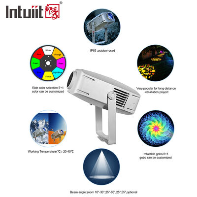Προβολέας Λογότυπου LED Gobo 400W IP65 Εξωτερικού Χώρου DMX512 με Προσαρμοσμένο Σχέδιο για Κτίρια, Διαφήμιση & Εκδηλώσεις